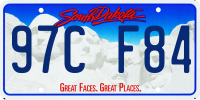 SD license plate 97CF84