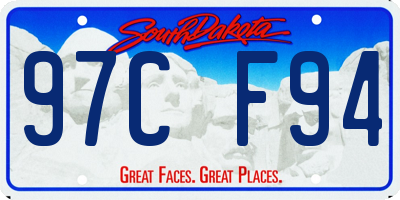 SD license plate 97CF94