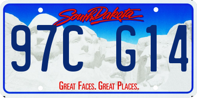 SD license plate 97CG14