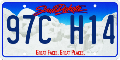 SD license plate 97CH14