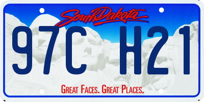 SD license plate 97CH21