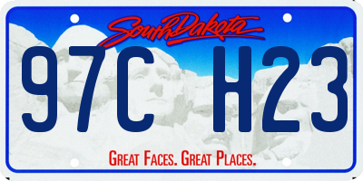 SD license plate 97CH23