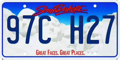 SD license plate 97CH27