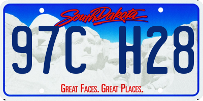 SD license plate 97CH28