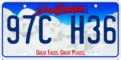 SD license plate 97CH36