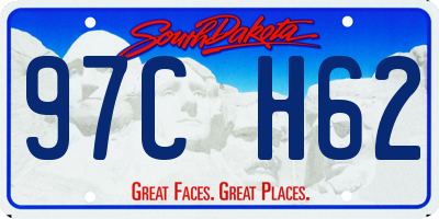 SD license plate 97CH62