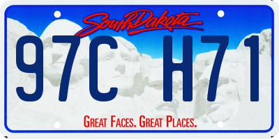 SD license plate 97CH71