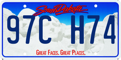 SD license plate 97CH74