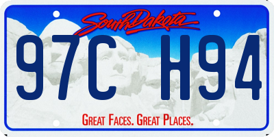 SD license plate 97CH94