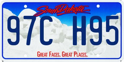 SD license plate 97CH95