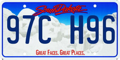 SD license plate 97CH96