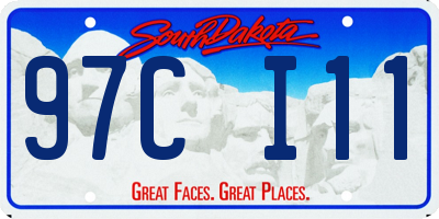 SD license plate 97CI11