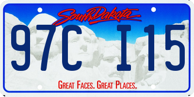 SD license plate 97CI15