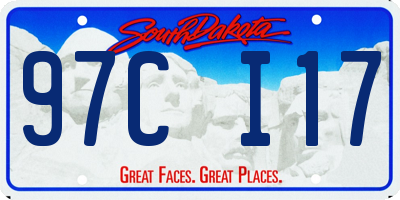 SD license plate 97CI17