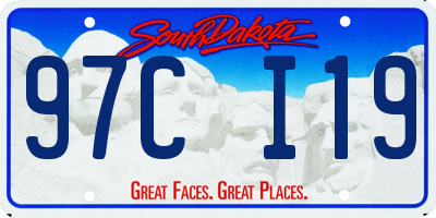 SD license plate 97CI19