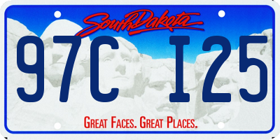 SD license plate 97CI25