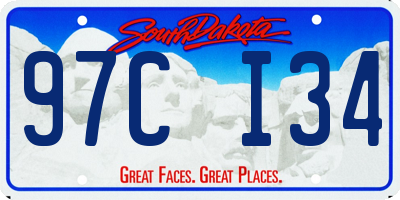 SD license plate 97CI34