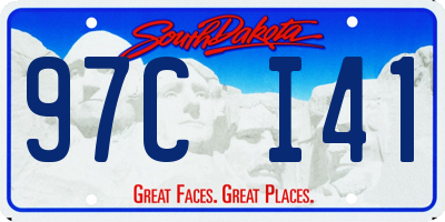 SD license plate 97CI41