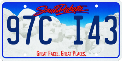 SD license plate 97CI43