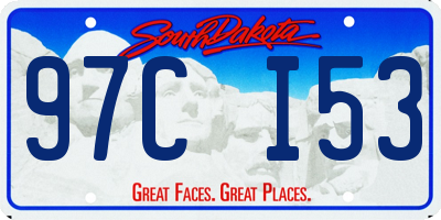 SD license plate 97CI53