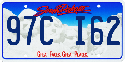 SD license plate 97CI62