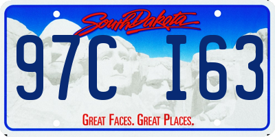 SD license plate 97CI63