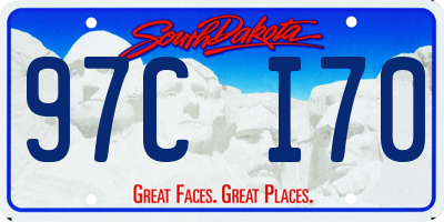 SD license plate 97CI70