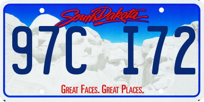 SD license plate 97CI72