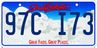 SD license plate 97CI73