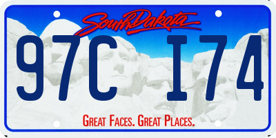 SD license plate 97CI74