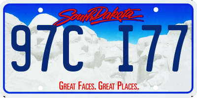 SD license plate 97CI77