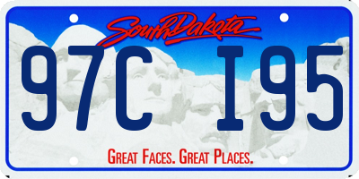 SD license plate 97CI95