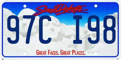 SD license plate 97CI98