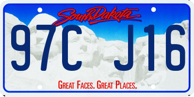 SD license plate 97CJ16