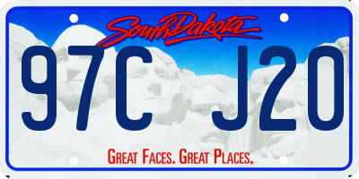 SD license plate 97CJ20