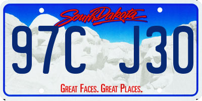 SD license plate 97CJ30