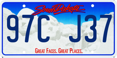 SD license plate 97CJ37