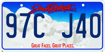 SD license plate 97CJ40