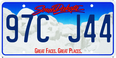 SD license plate 97CJ44