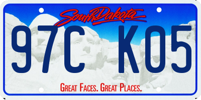 SD license plate 97CK05