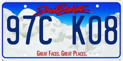 SD license plate 97CK08