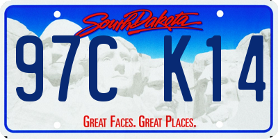 SD license plate 97CK14