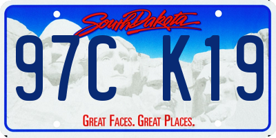 SD license plate 97CK19