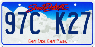 SD license plate 97CK27