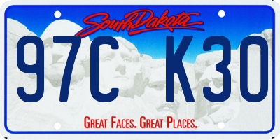 SD license plate 97CK30