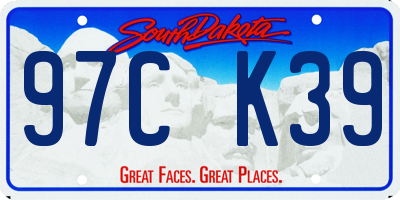 SD license plate 97CK39