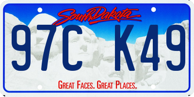 SD license plate 97CK49