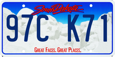 SD license plate 97CK71