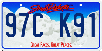 SD license plate 97CK91