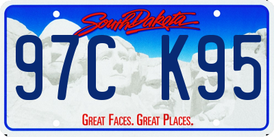 SD license plate 97CK95